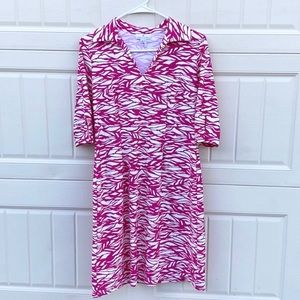 Jude Connally Pink & Off white Dress